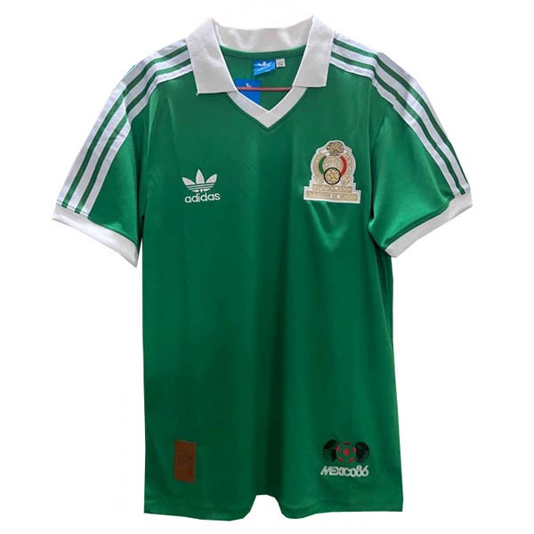 Thailandia Maglia Messico Prima Retro 1986 Verde